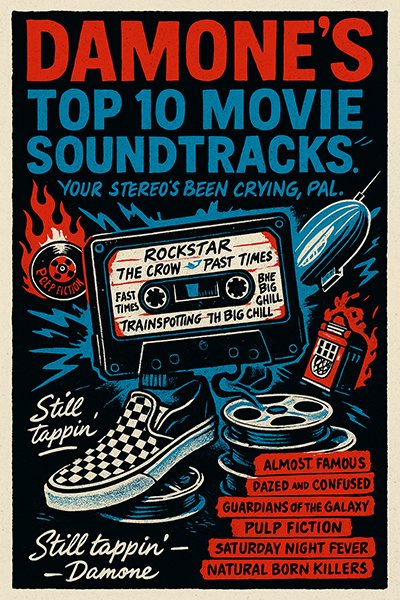 Damone’s Top 10 Movie Soundtracks Poster