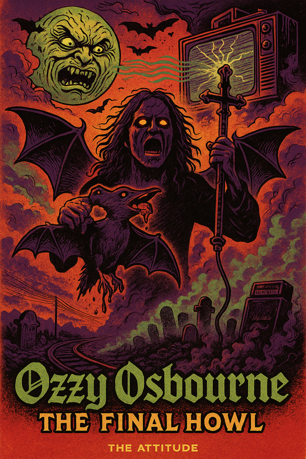 Ozzy Osbourne tribute poster - The Final Howl