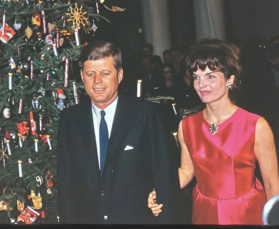 Jacqueline Kennedy gives final approval of 1962 White House Christmas Card, the last one sent during JFK’s Presidency