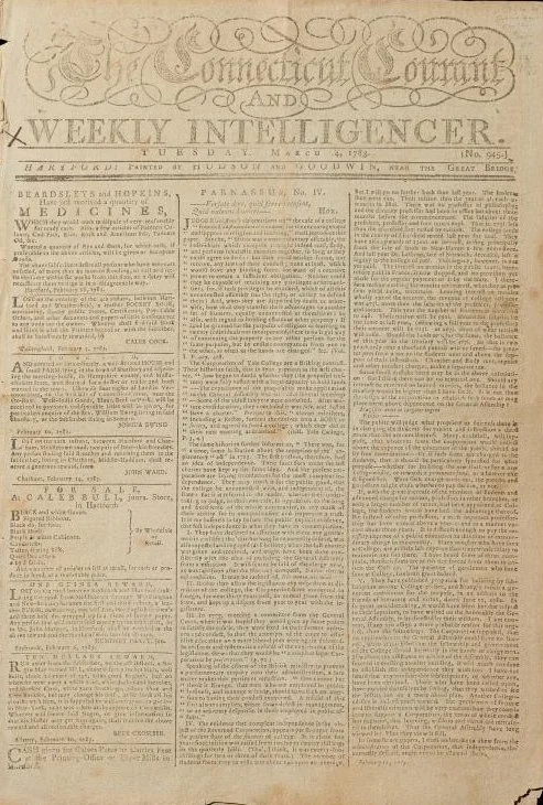Among the First Reports of Benjamin Franklin’s Signing of the Preliminary Articles for the Treaty Ending the Revolutionary War