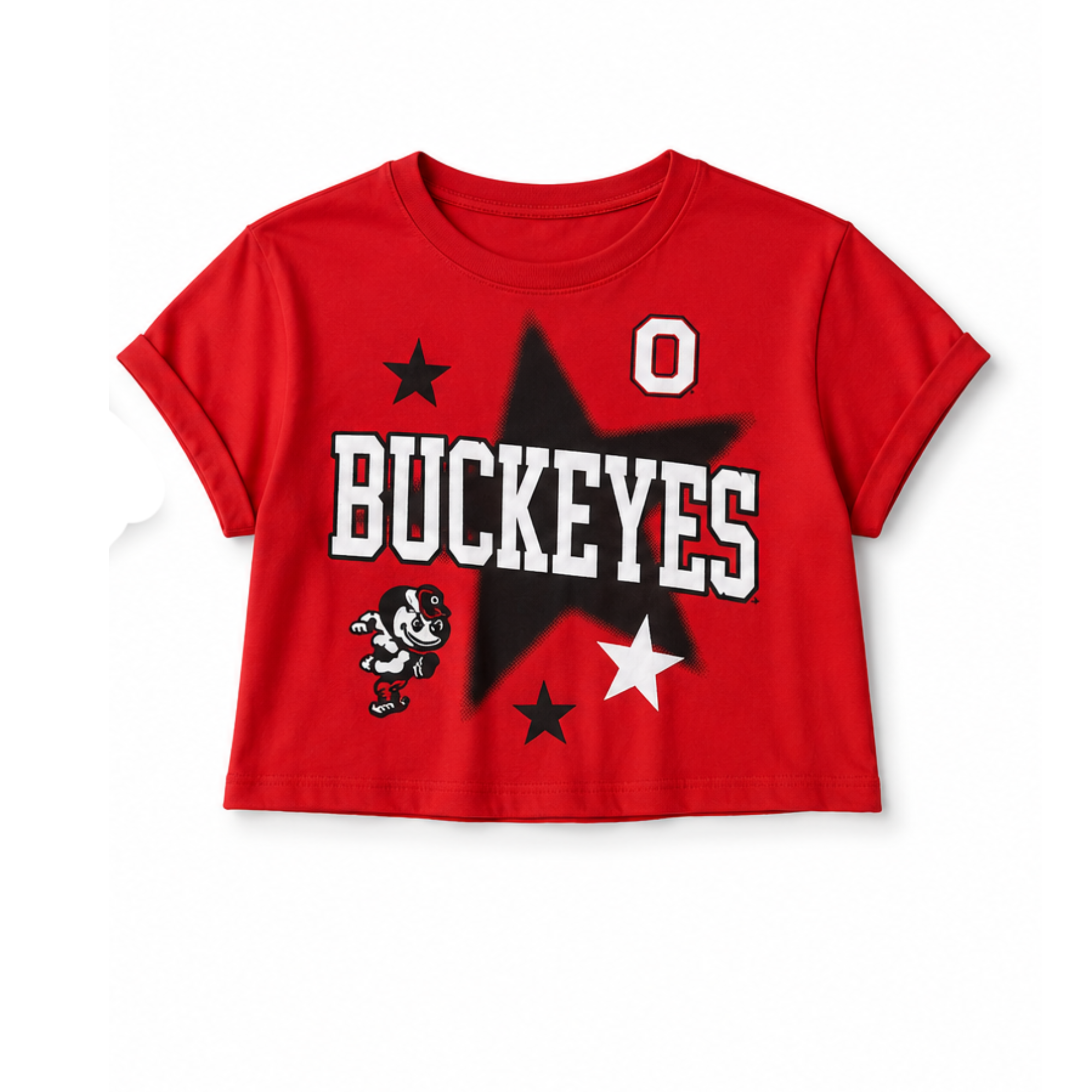 Buckeye Cropped Game Day Tee