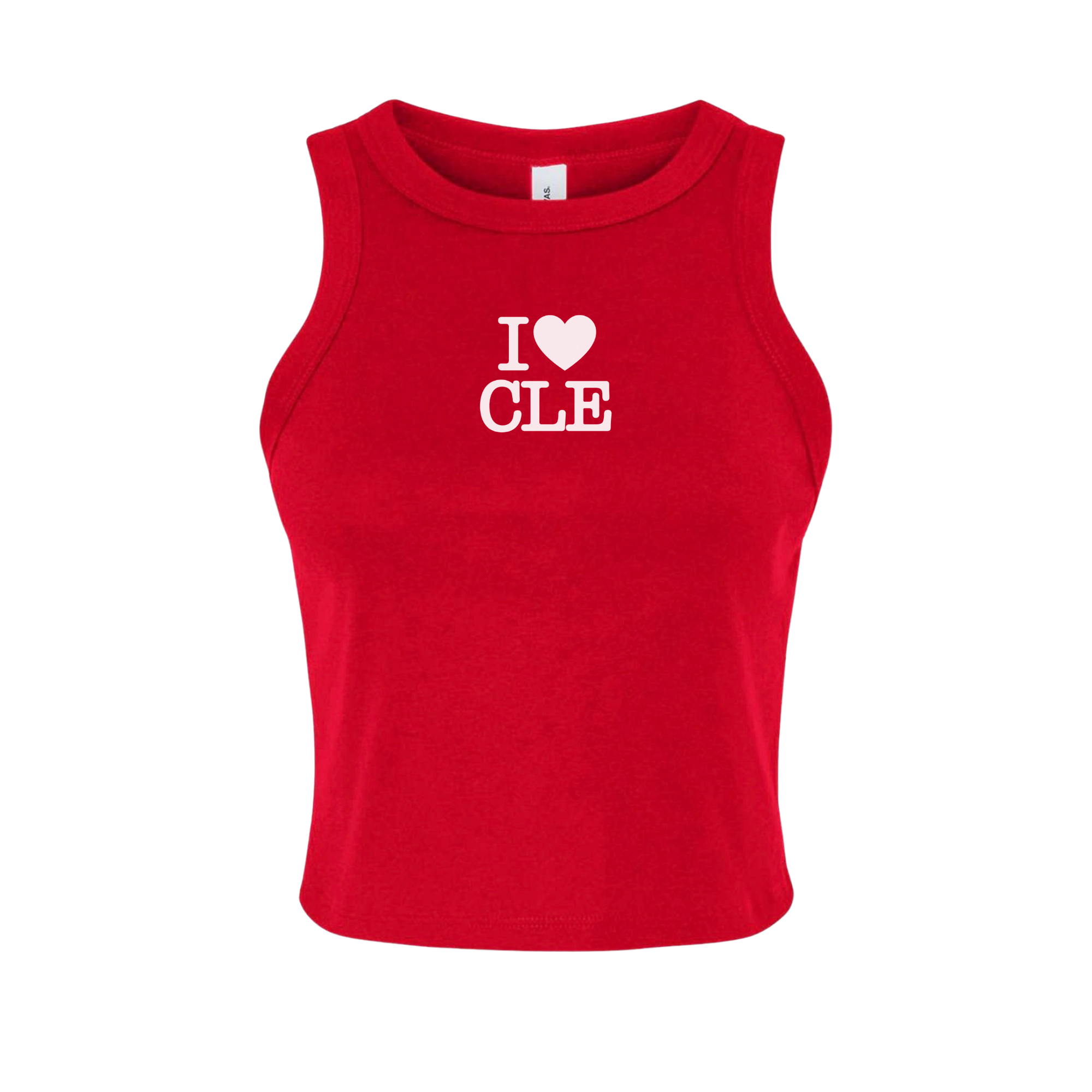 I ❤️ CLE Fitted Rib Tank Top