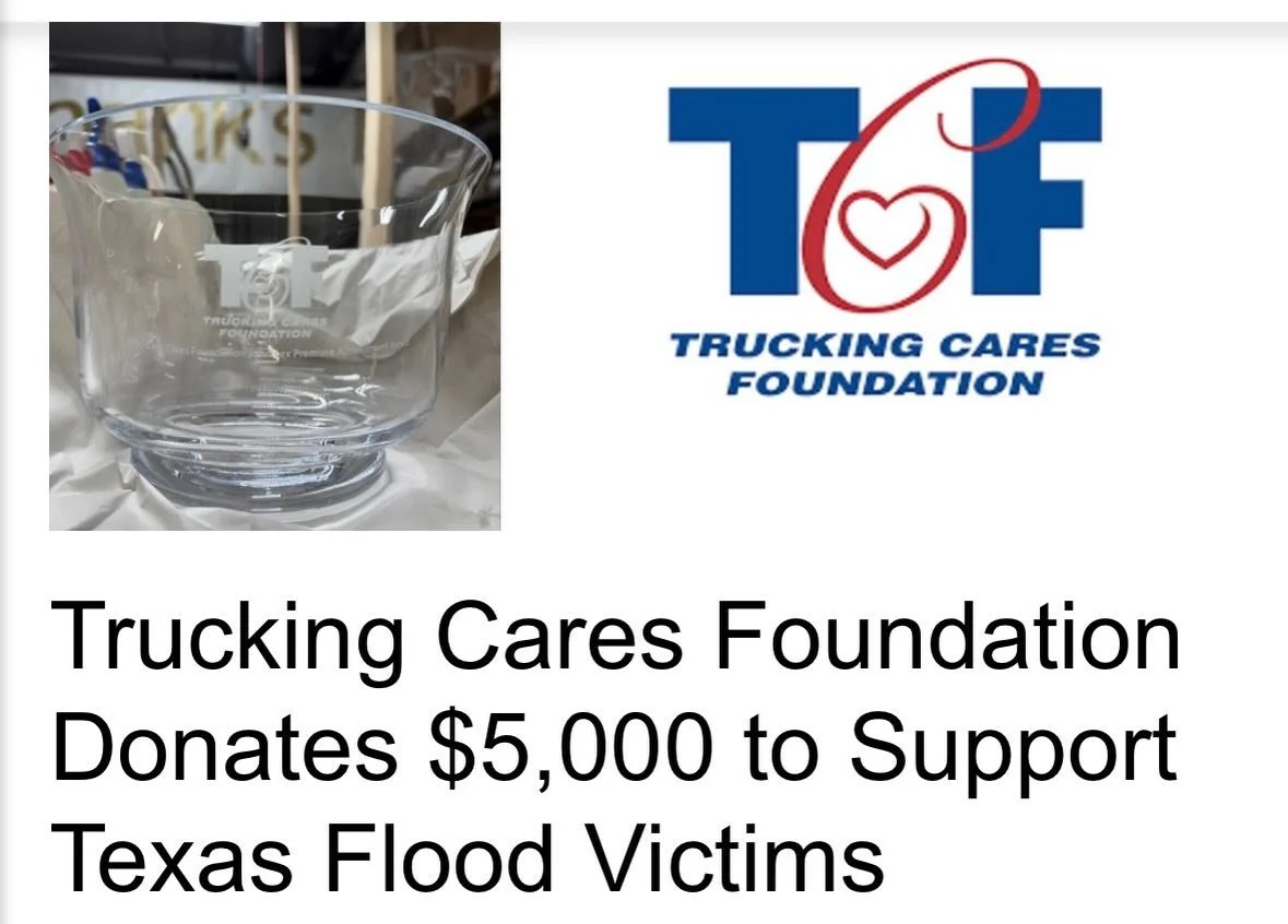 A huge thank you to the Trucking Cares Foundation for their generous $5,000 donation supporting our teachers, counselors, and students still recovering from the Texas Hill Country floods. 
Your compassion and partnership mean so much to our community