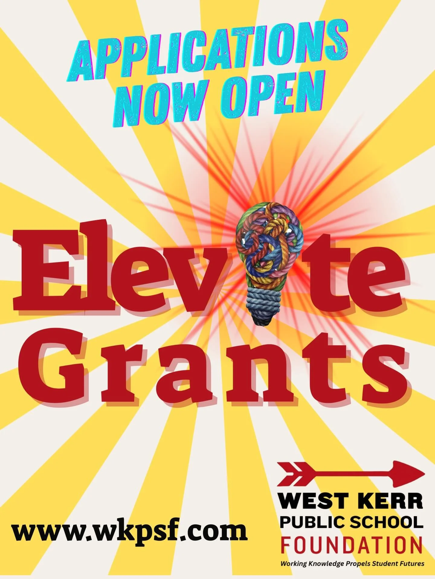 💥ELEVATE Grants Are OPEN!💥

The West Kerr Public School Foundation ELEVATE Grants application opens March 2!

This is a BIG opportunity &mdash; grants of up to $5,000 are available to fund innovative, high-impact projects that ELEVATE learning acro