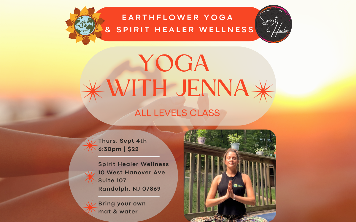 60 Min All Levels Yoga Class at Spirit Healer Wellness - Randolph, NJ