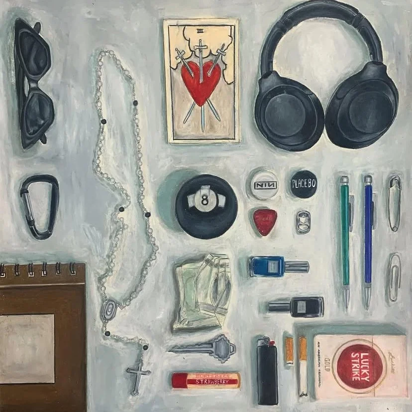 In My Bag, 2024
color pencil on paper
20 x 20 in 
