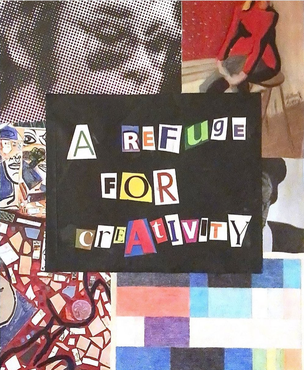 A Refuge for Creativity, 2022
collage on paper
9 x 12 in.