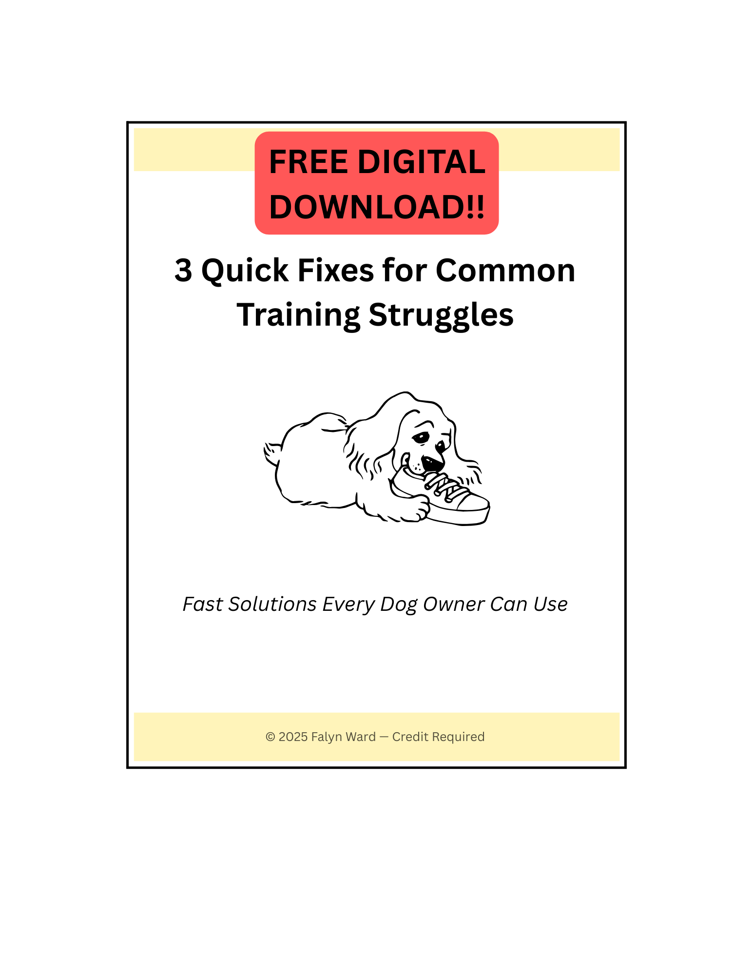 FREE DIGITAL DOWNLOAD - 3 Quick Fixes For Common Training Struggles