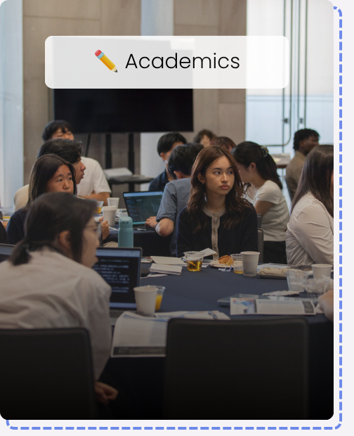 JASC delegate engage in academic discussion during a session, showcasing international student leadership and diplomacy in action.