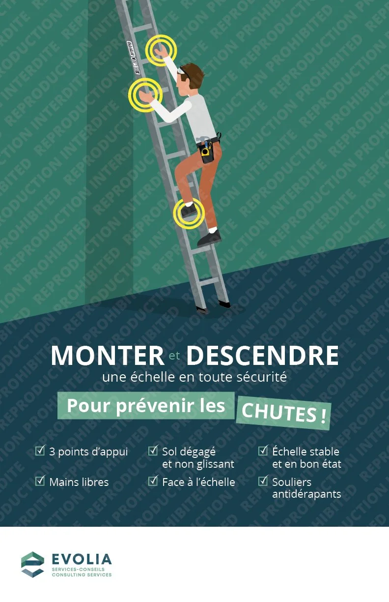 Info.010 – 3 Points d'Appui : Échelle #2 (FR) – Coroplast