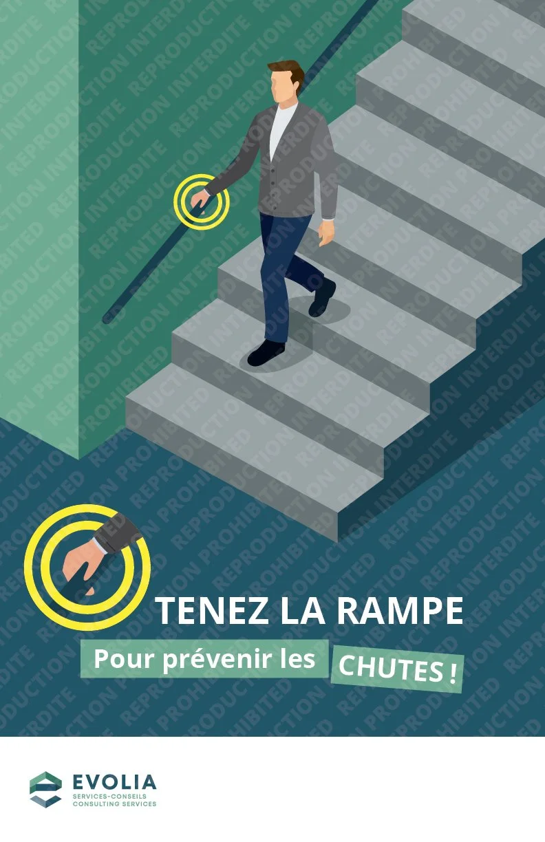 Info.011 – Tenir la Rampe : Escalier (FR) – Coroplast