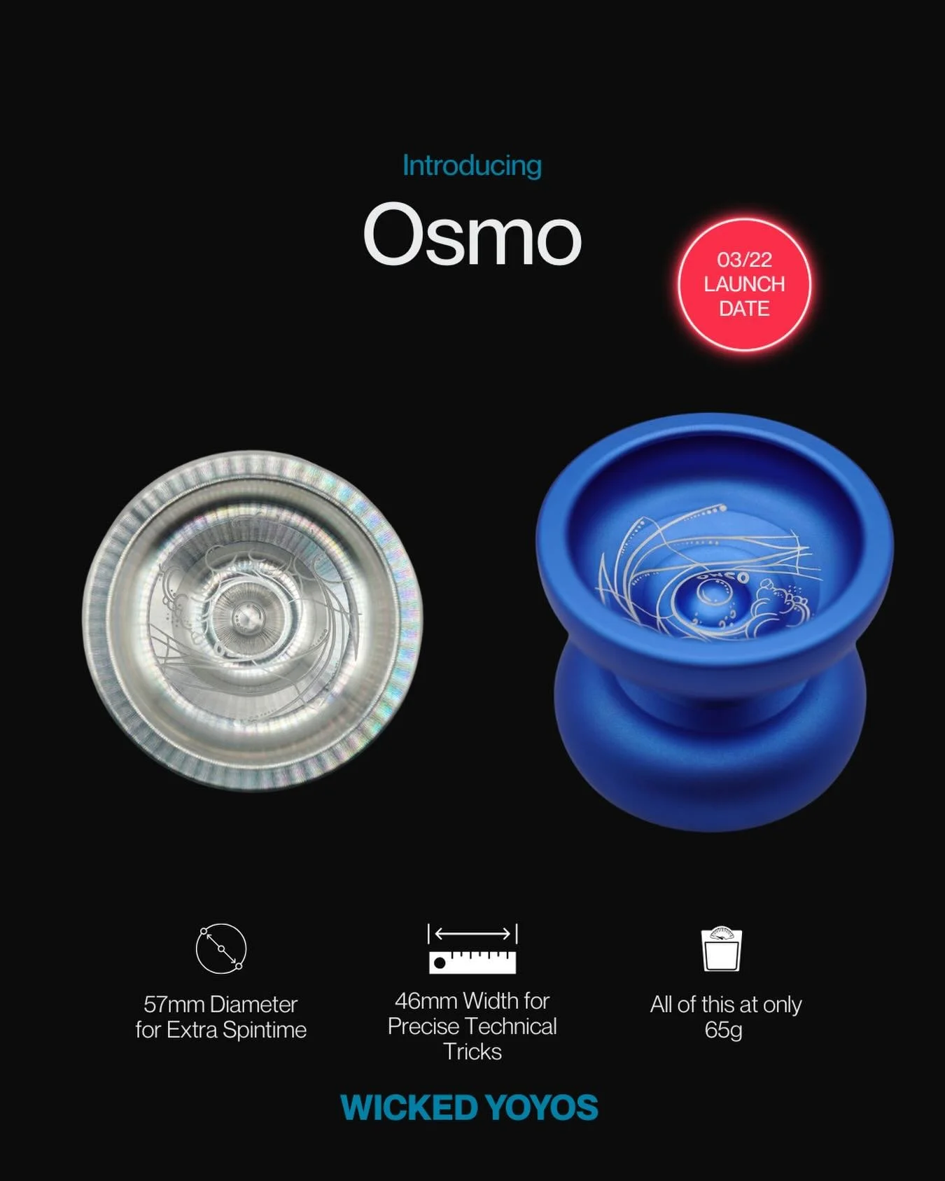 We are proud to present the Wicked YoYos Osmo!

The Osmo is an organic yoyo priced at $45 and designed to aid @neverthirst_water with their mission of providing safe sources of drinking water. We hope that with this release, we can raise $1000 dollar