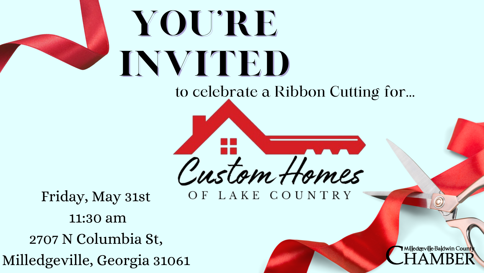 Custom Homes of Lake Country Ribbon Cutting // Milledgeville-Baldwin Chamber
