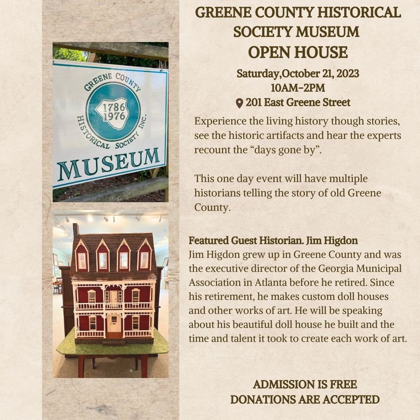 Greene County Historical Society Museum Open House