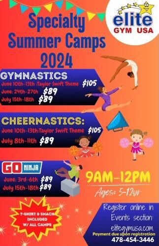Cheernastics Camp at Elite Gym USA