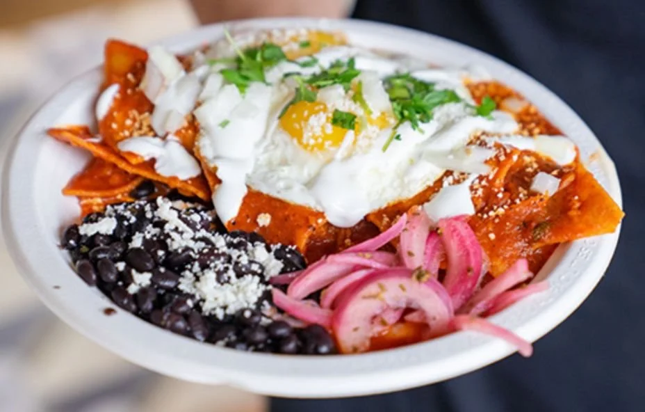 Chilaquiles Rojas and Mezcal Margaritas