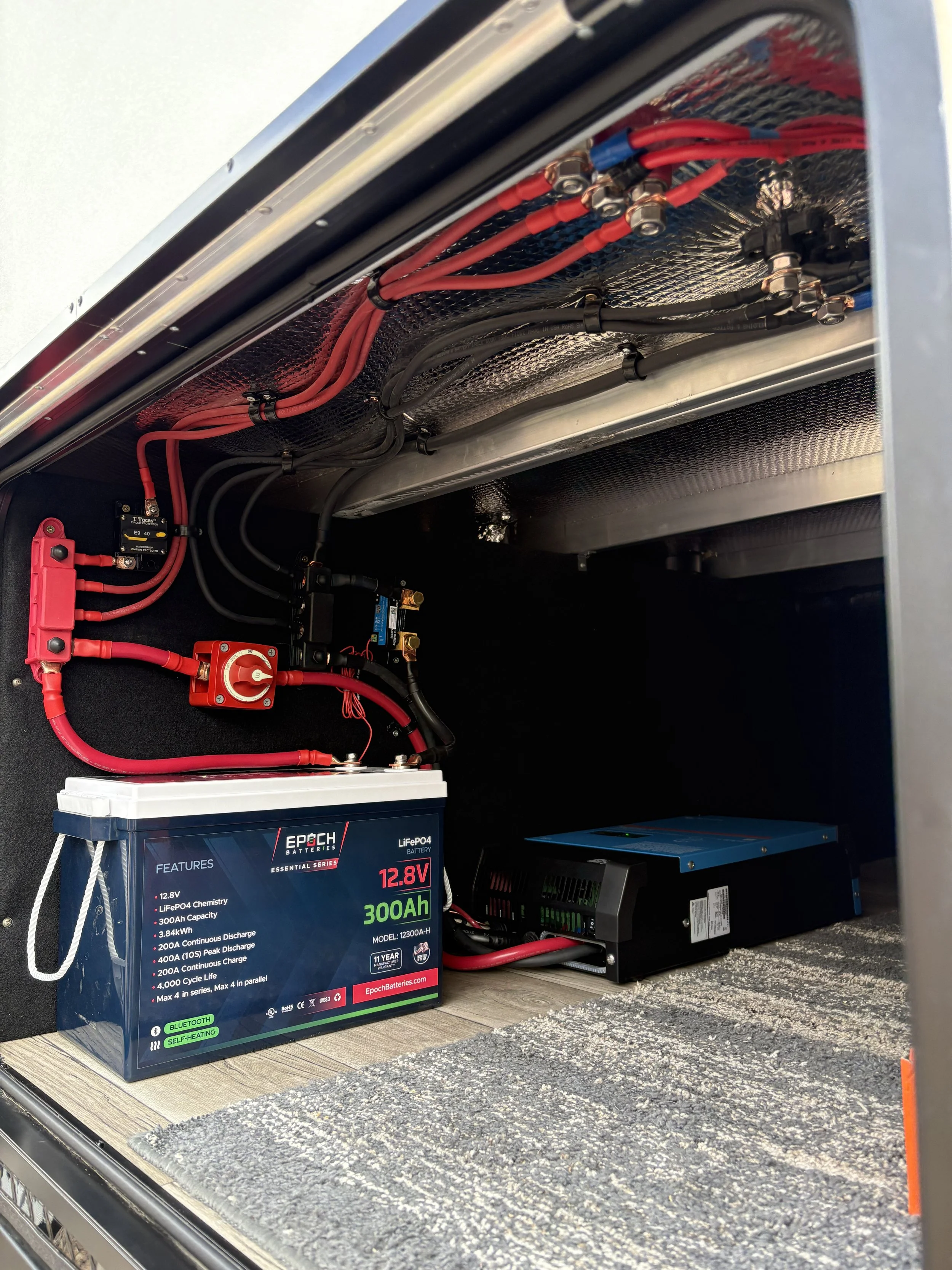 600W Solar, 2000W Split Phase Inverter, 12V, and Transfer Switch Package - Grid-Tied Fifth Wheel