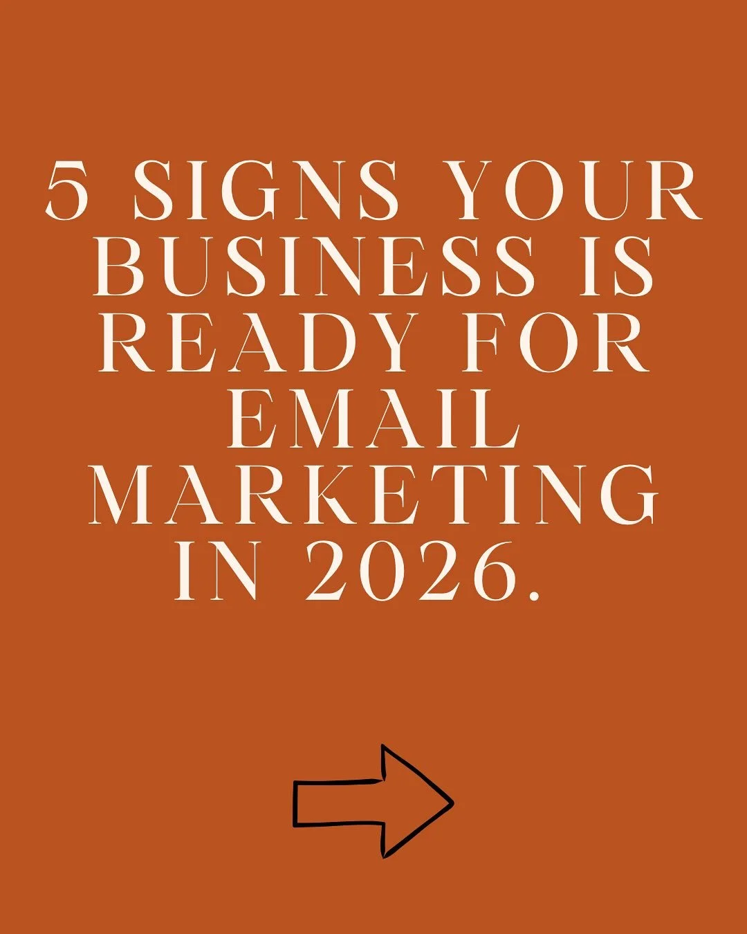If you&rsquo;ve noticed any of this in the past year of your business, it&rsquo;s time to see just how effective (and essential) emails are for your marketing. 

Message me today to start 2026 off with strategy &amp; confidence. 💌