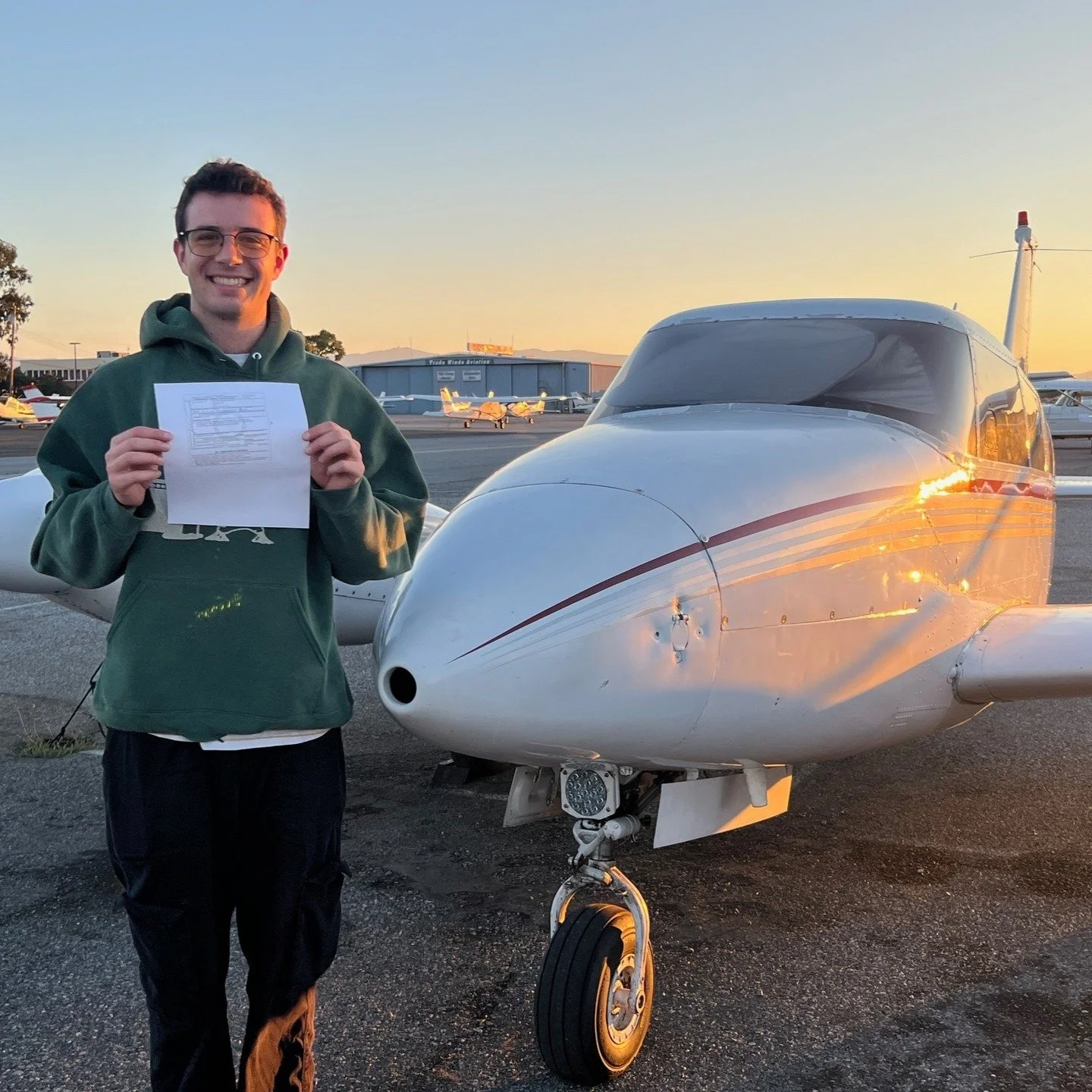 Congratulations Dempsey on passing your CMEL checkride! ✈

Pilot: Dempsey Lofchie
Date: October 16th, 2025
Plane: N40DA
Instructor: Minfei Chen
Location: KRHV