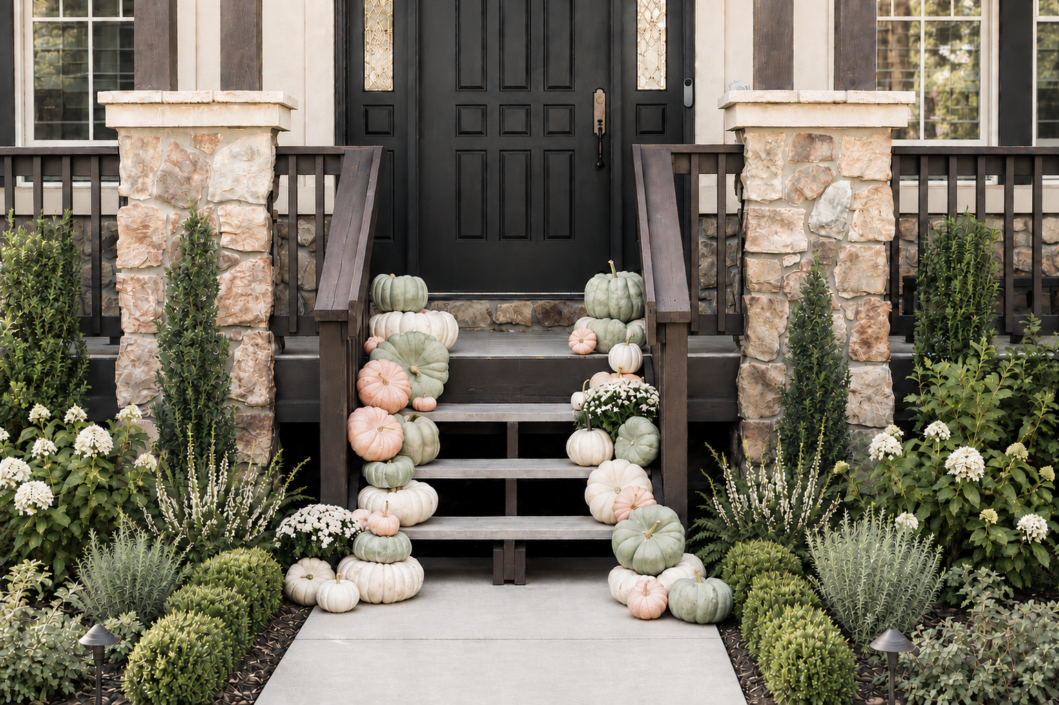 Pastel porch