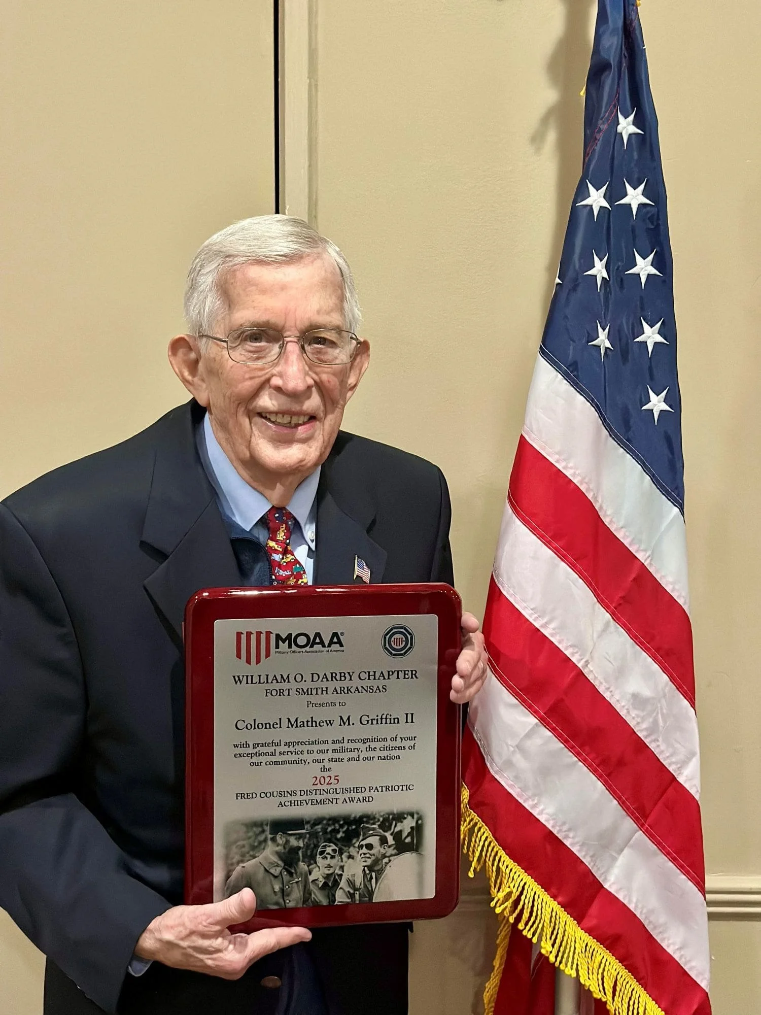Griffin Presented Fred Cousins Distinguished Patriotic Achievement Award