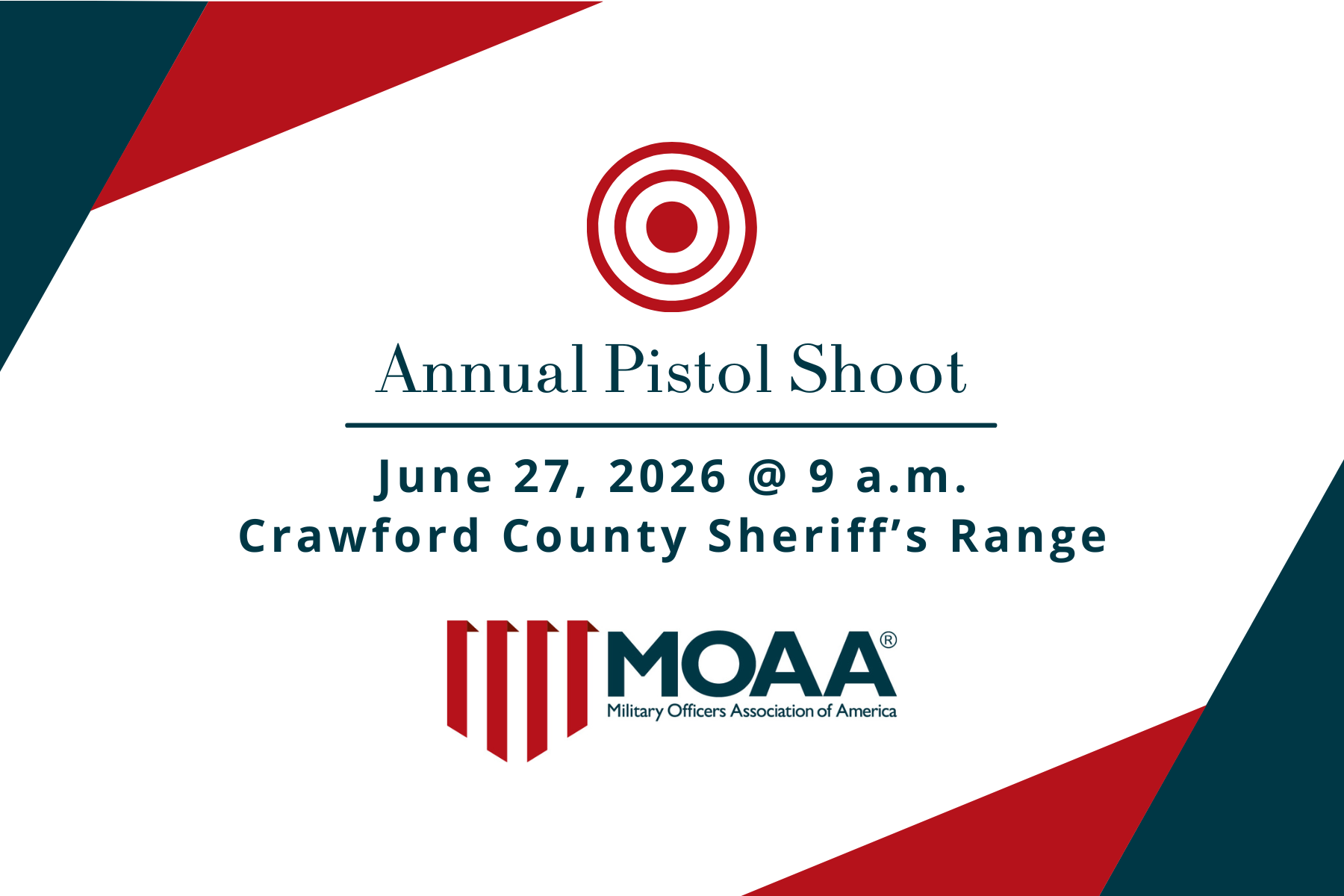 Annual Pistol shoot set for June 27