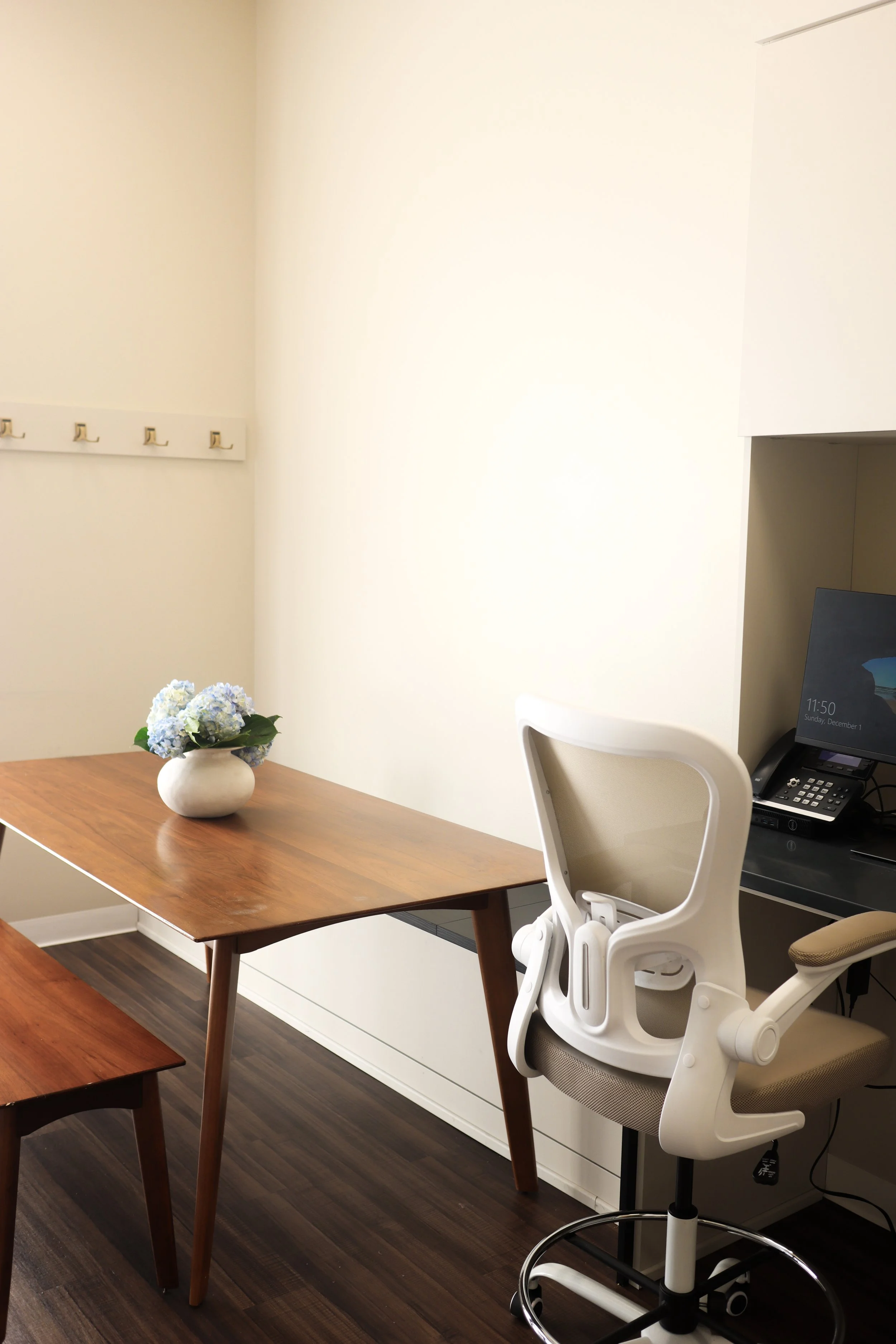 After: A modern and clean break room that their staff love