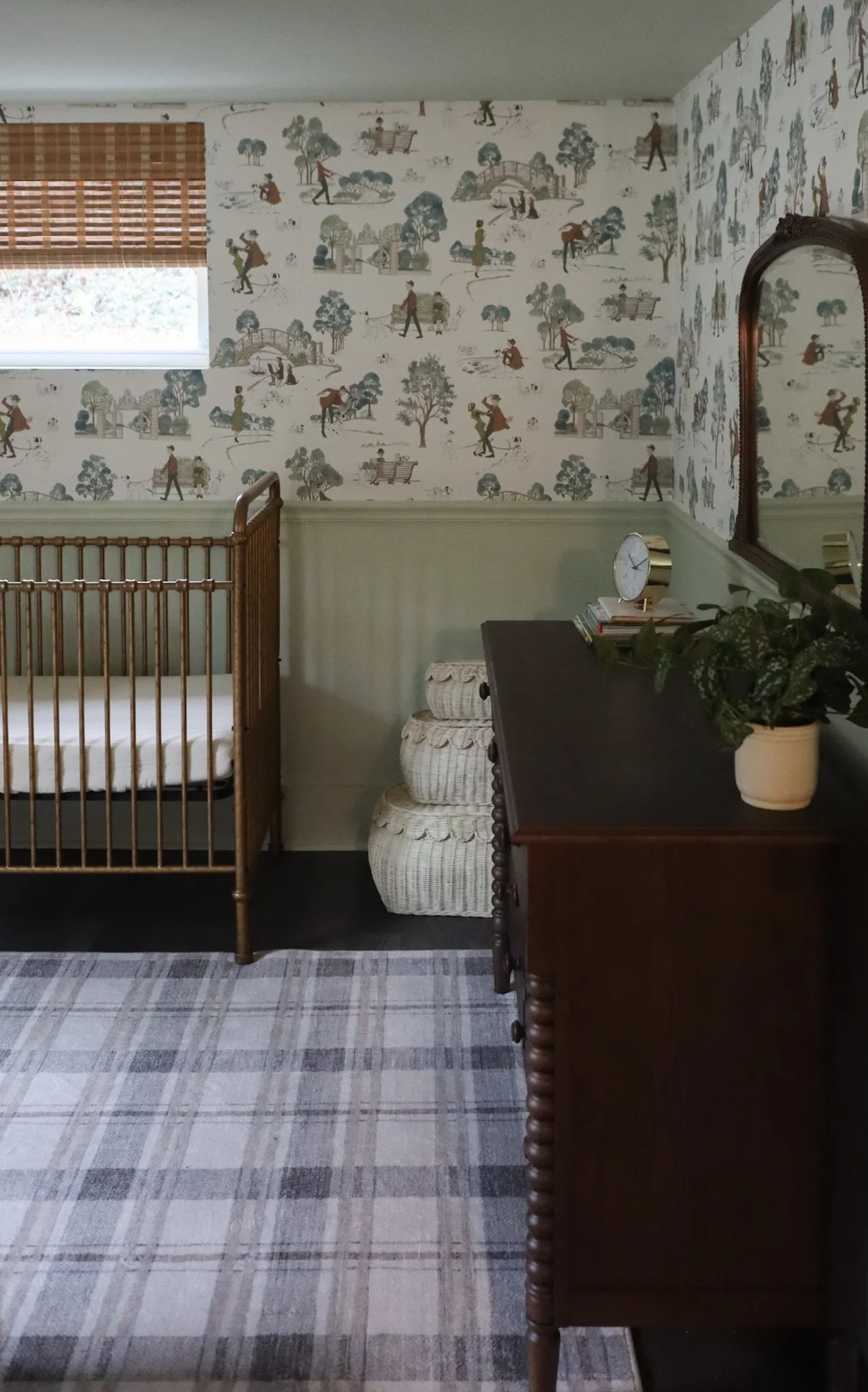 Nashville Nursery Design with Vintage Disney Wallpaper