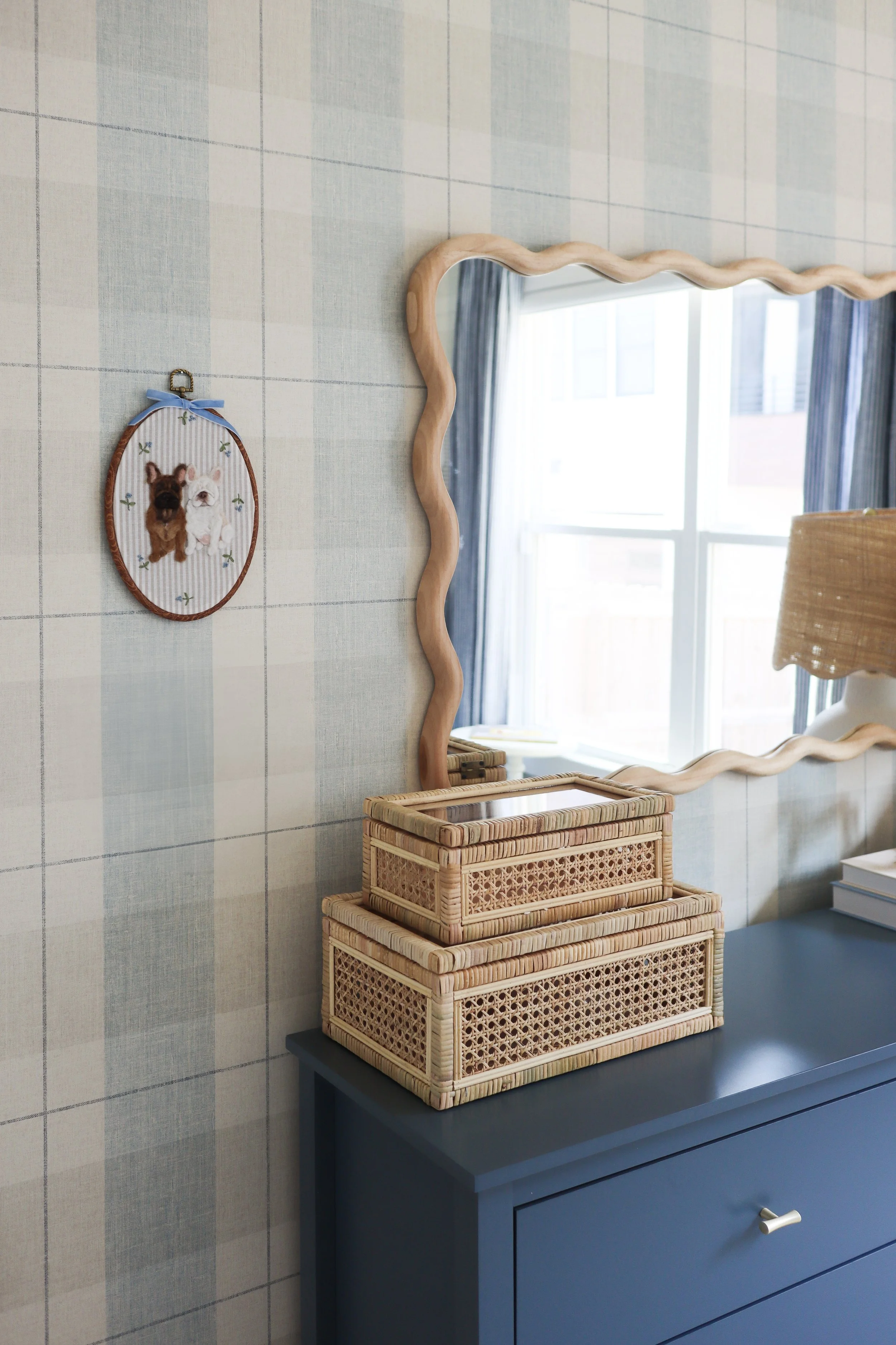 Baby Blue Nursery Dresser Styling