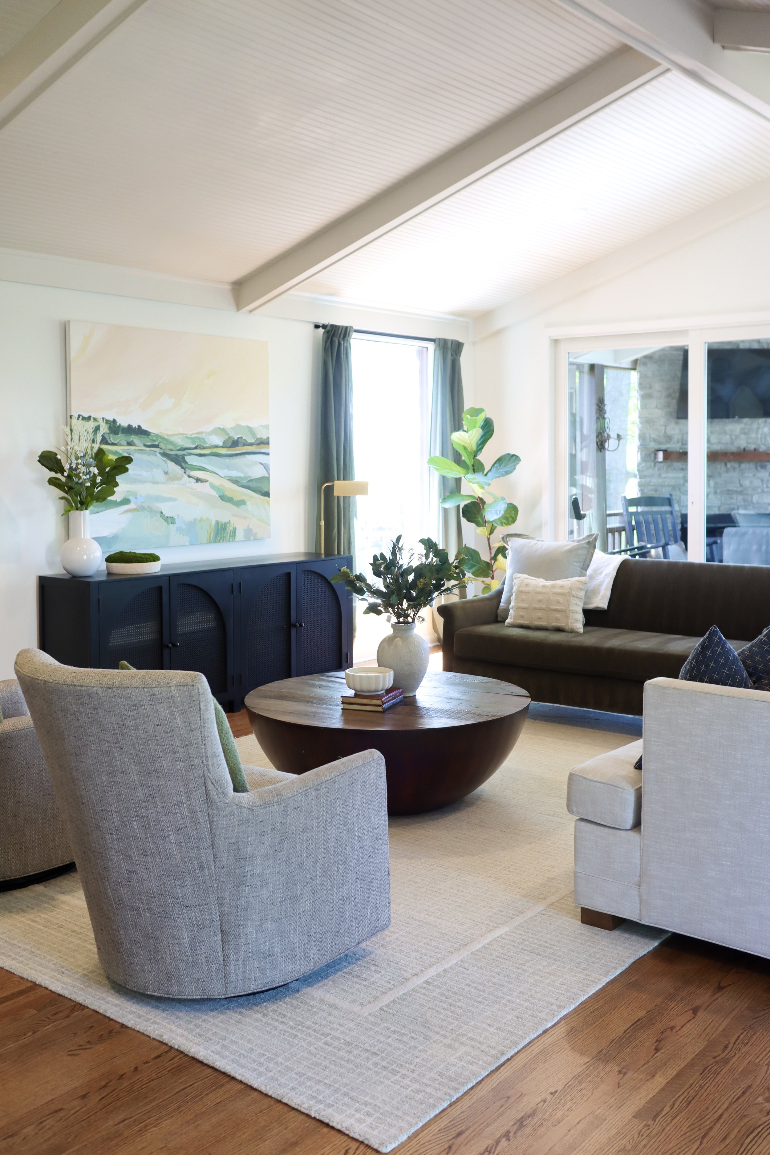 Virtual Interior Design Open Concept Living Space