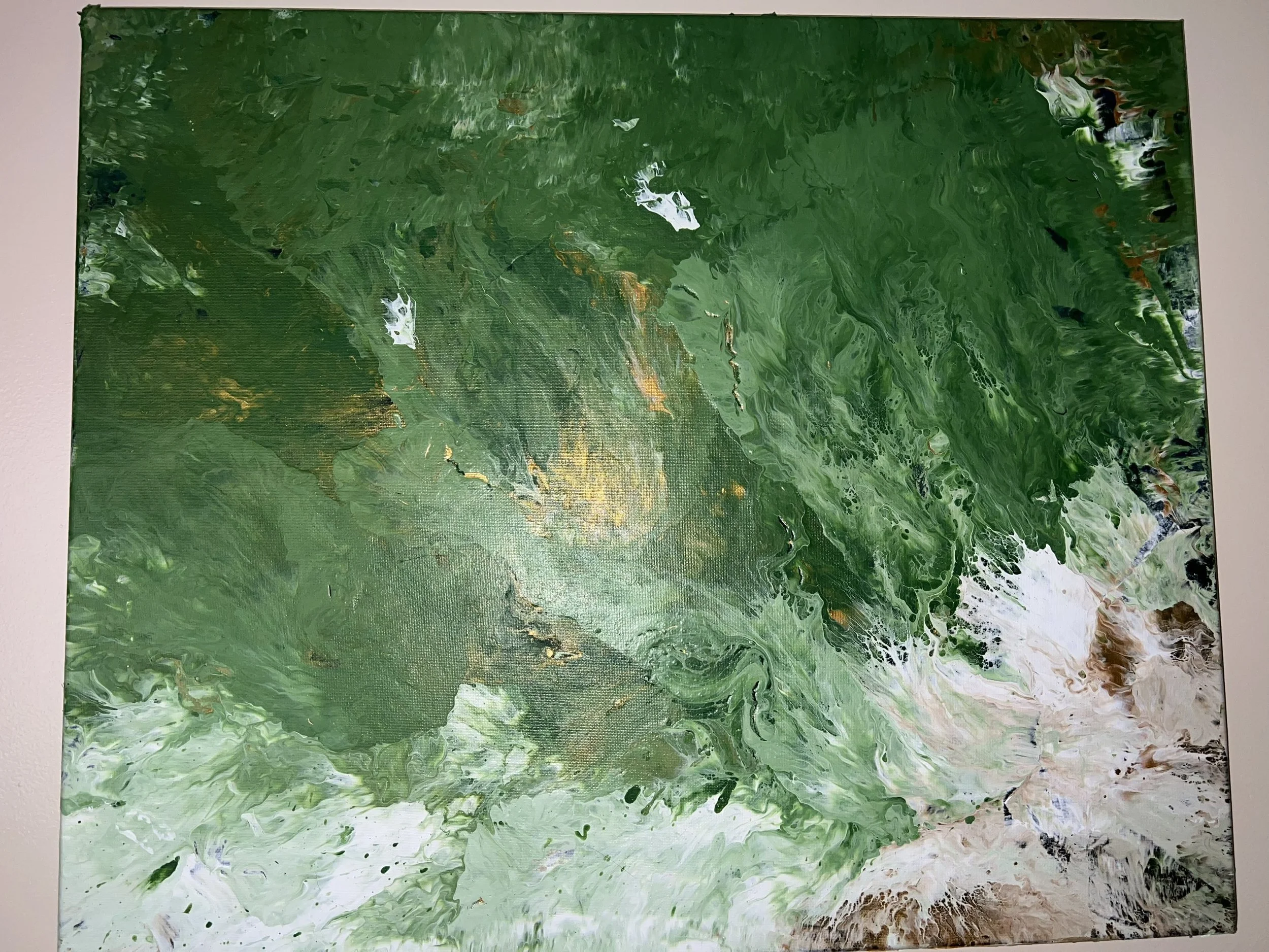 Earthing Abstract Wall  Acrylic Art Canvas Painting