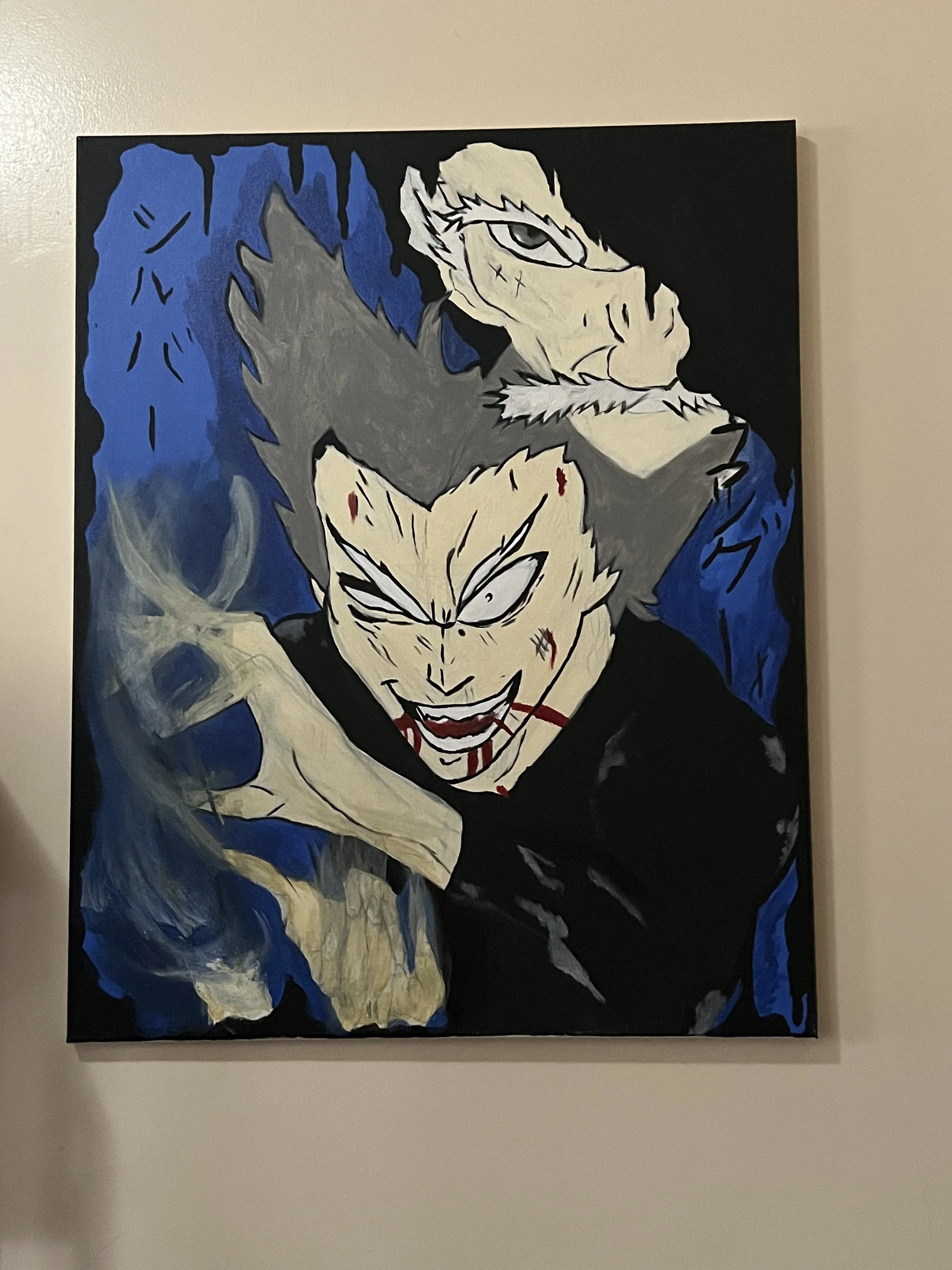 The Silver Fang One Punch Man "Garou"  Wall  Art Canvas Painting