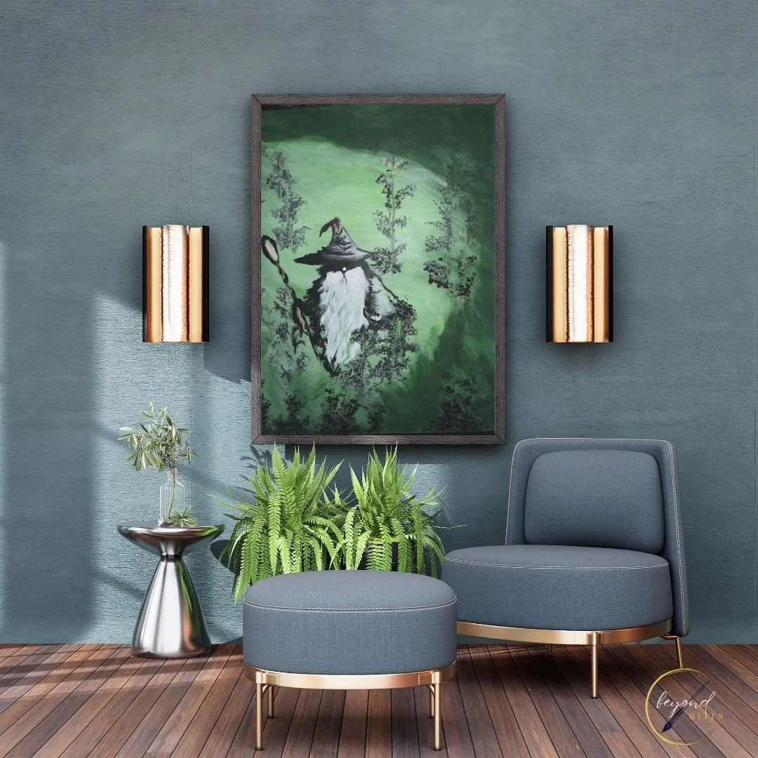 Wizard's Woodland Retreat Abstract Wall Art Poster Digital Print