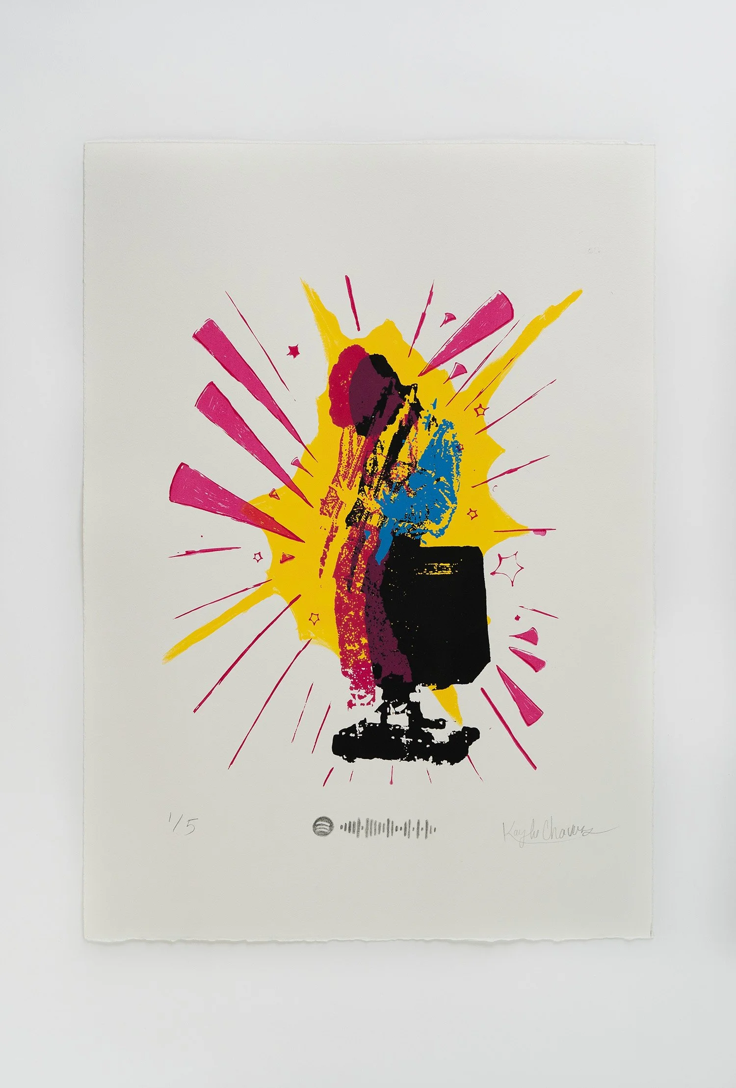 "Pink Nothing"
15" x 21"
Monoprint, Gel print, Screenprint
2024