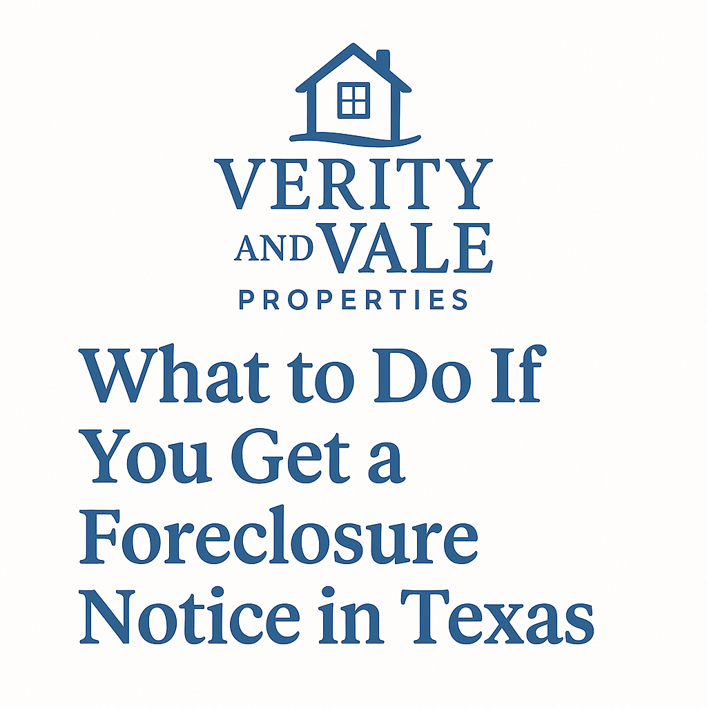 What to do if you get a Foreclosure Notice