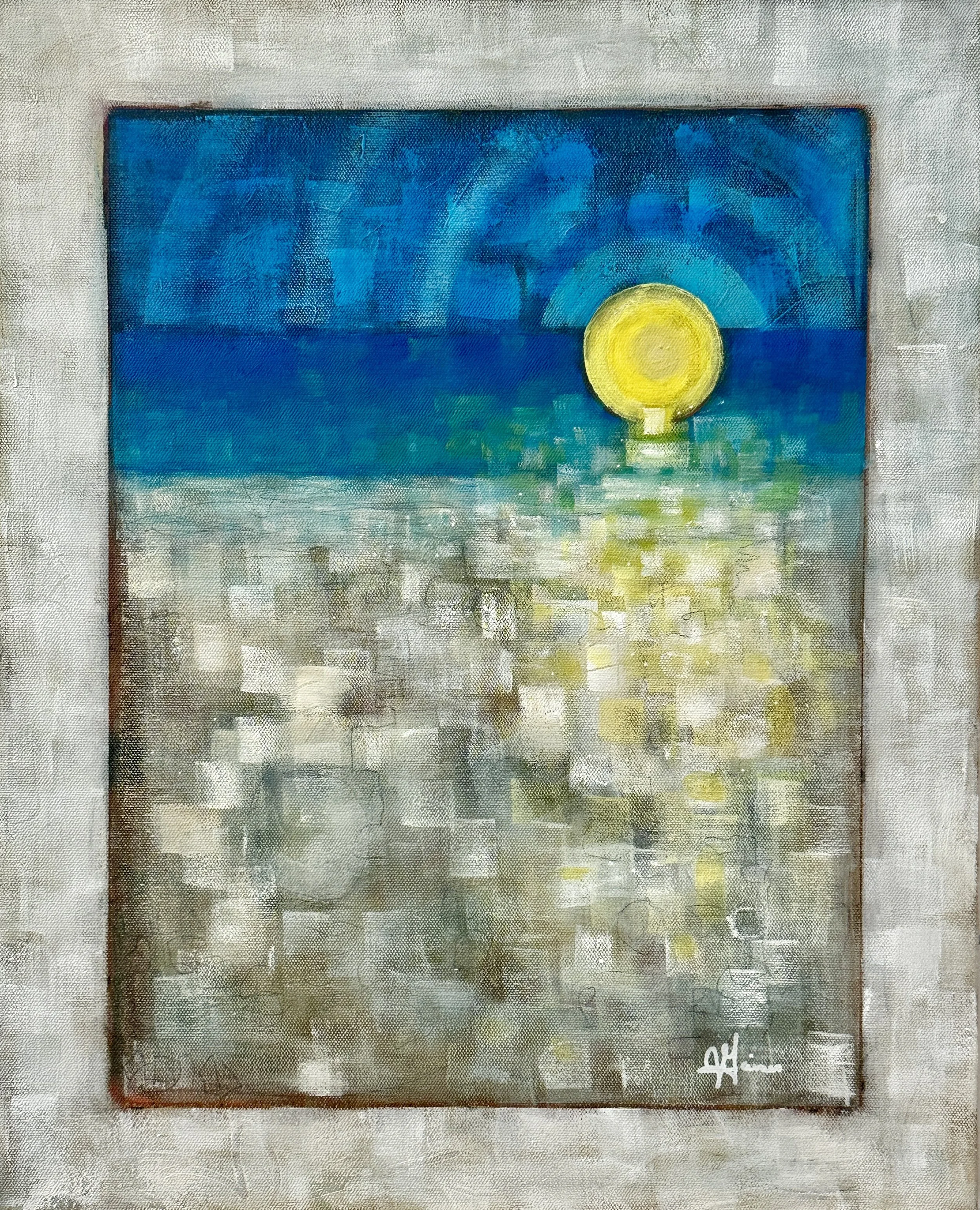 Sun and Sand | Abstract Coastal Painting by Jodi Gaines