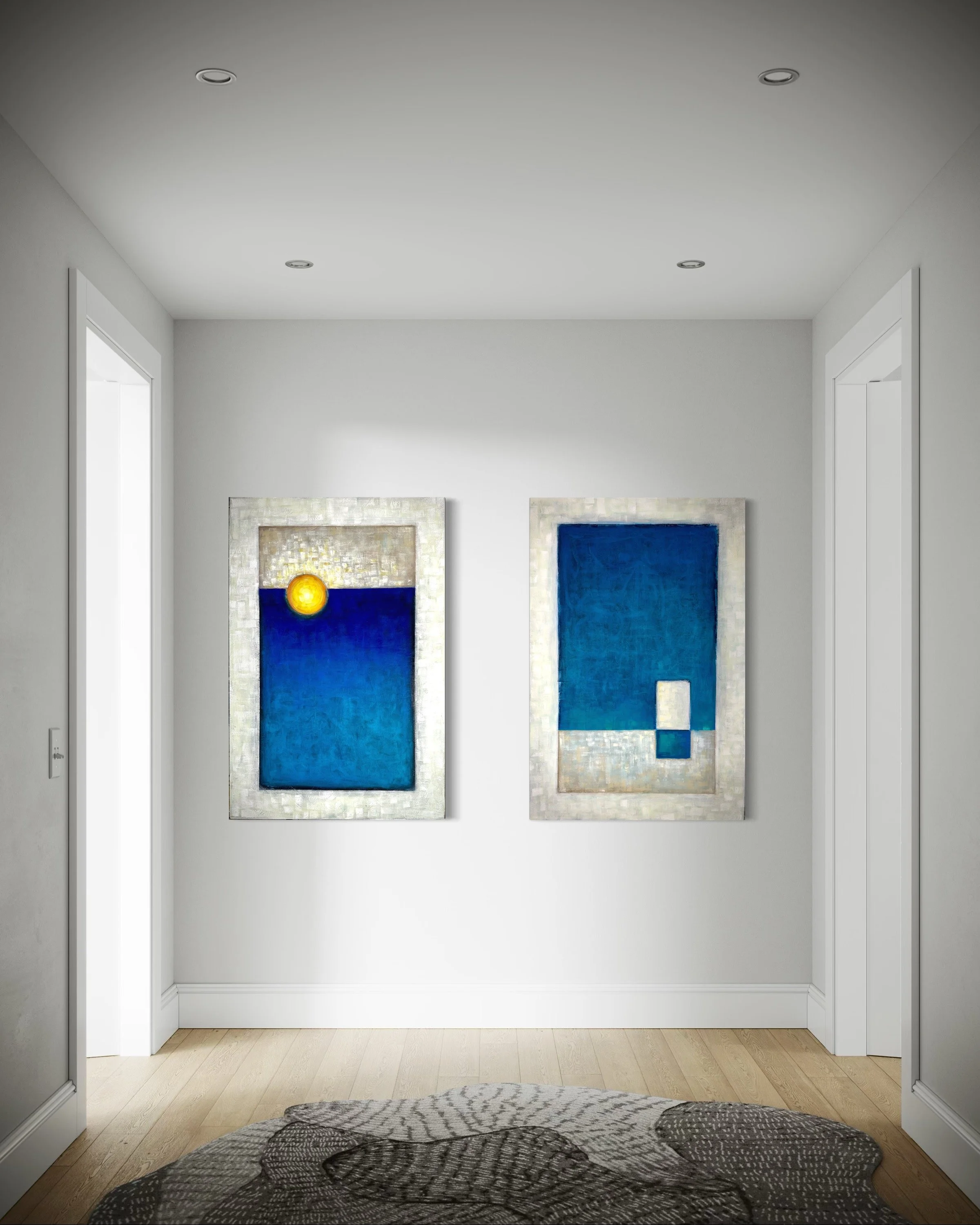 Sunrise at the Pier - Abstract Ocean Coastal Art by Jodi Gaines