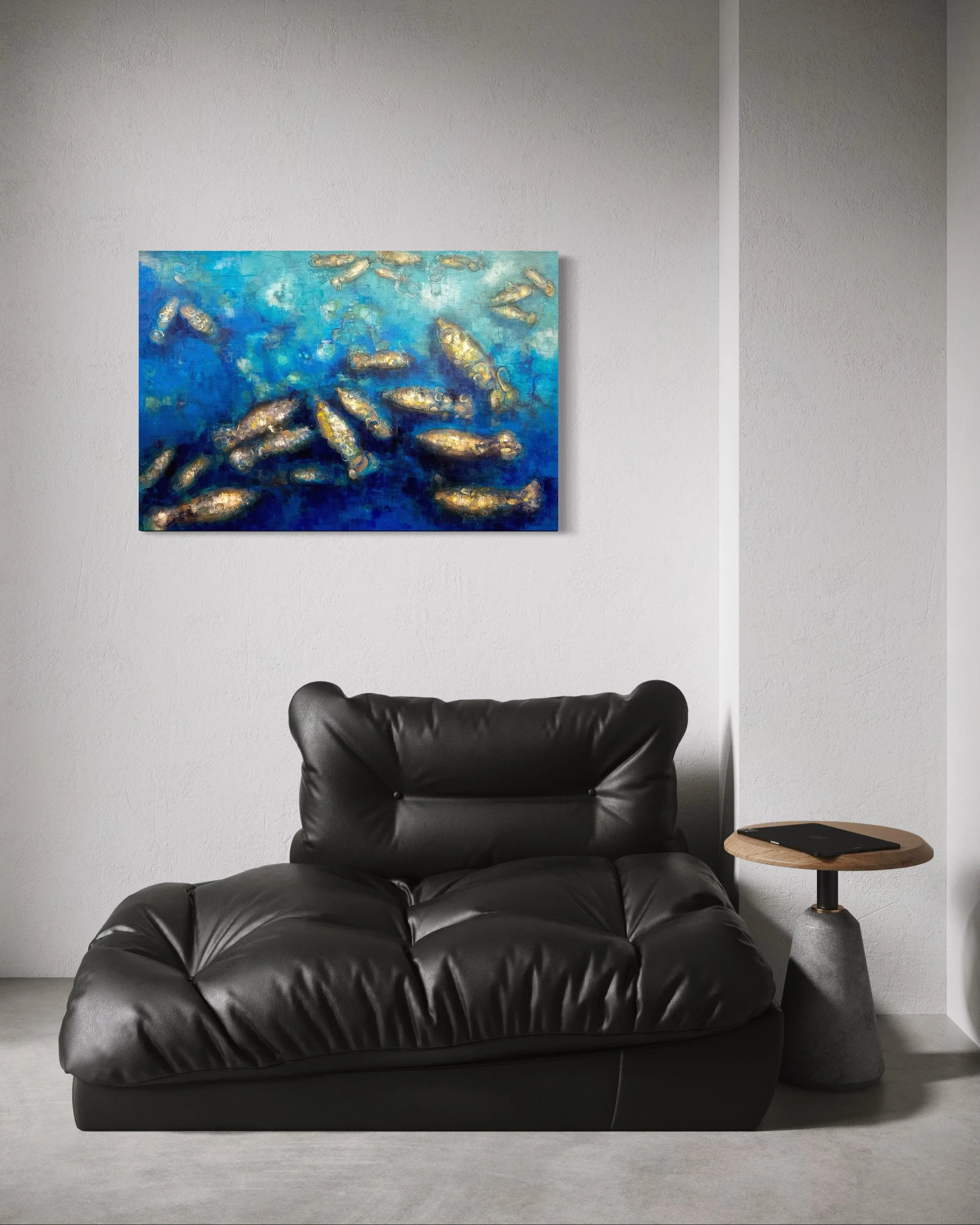 gathering-below-manatee-painting-install-3.JPG