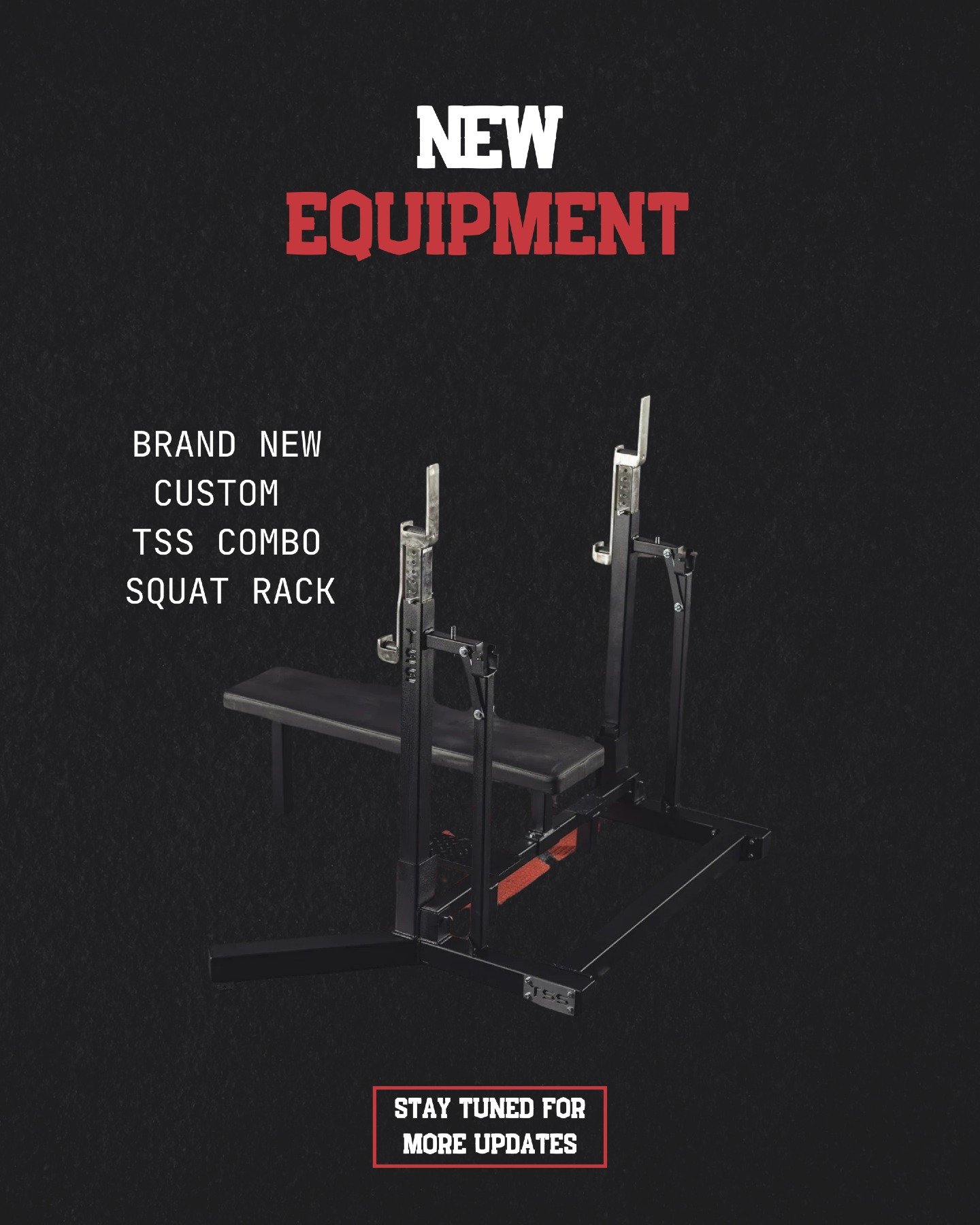 Here&rsquo;s a first look at one of the new additions coming to the STL Barbell space this Fall &mdash; brand new custom TSS Combo Racks. 👀🔥

Built for serious lifters, this rack combines a squat stand and bench press into one heavy-duty piece of e