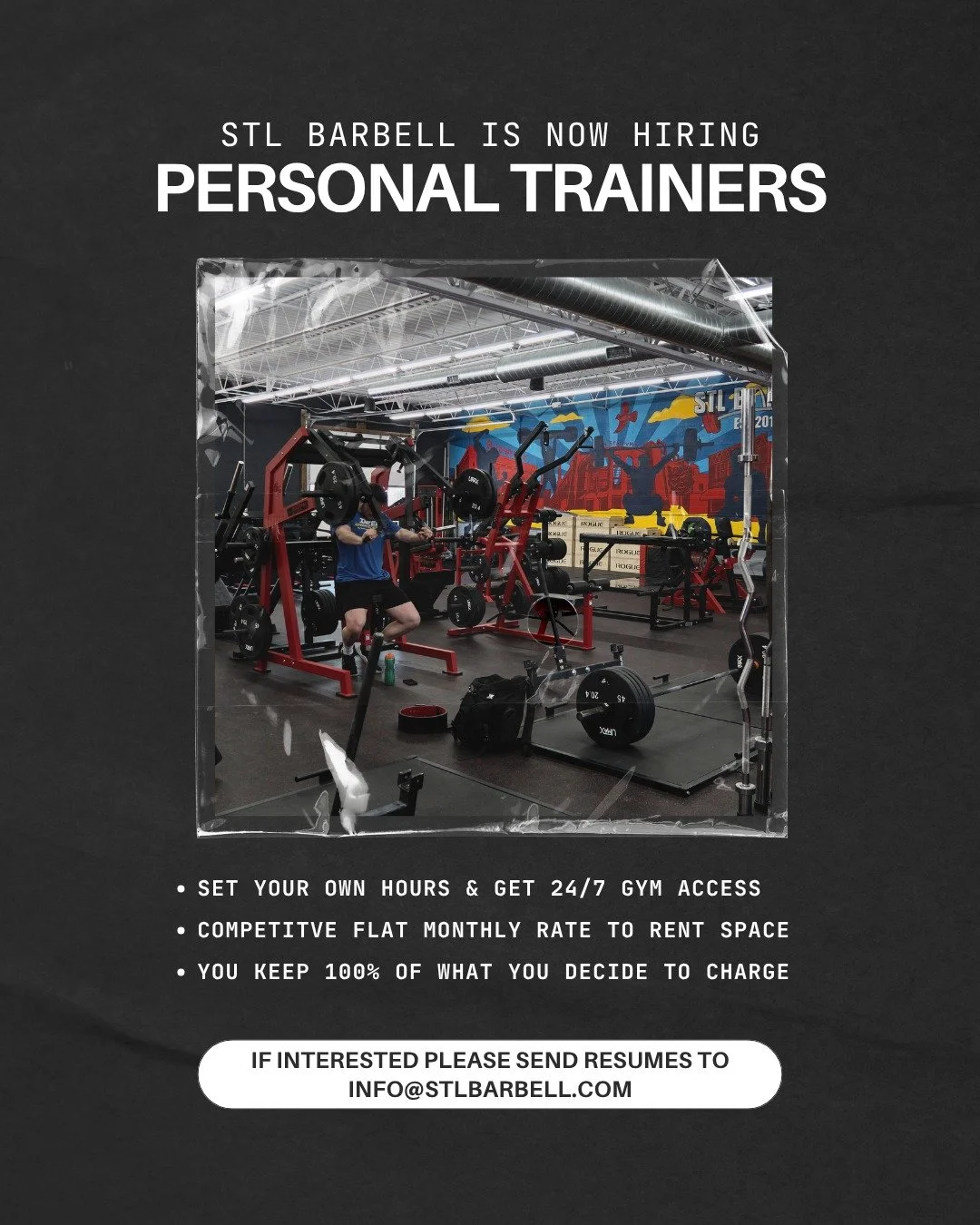 💪 Calling all independent trainers! 💪

Want to grow your business in a strength-focused, well-equipped gym? We&rsquo;re looking for trainers with a passion for strongman, Olympic weightlifting, or powerlifting (though all backgrounds are welcome!).