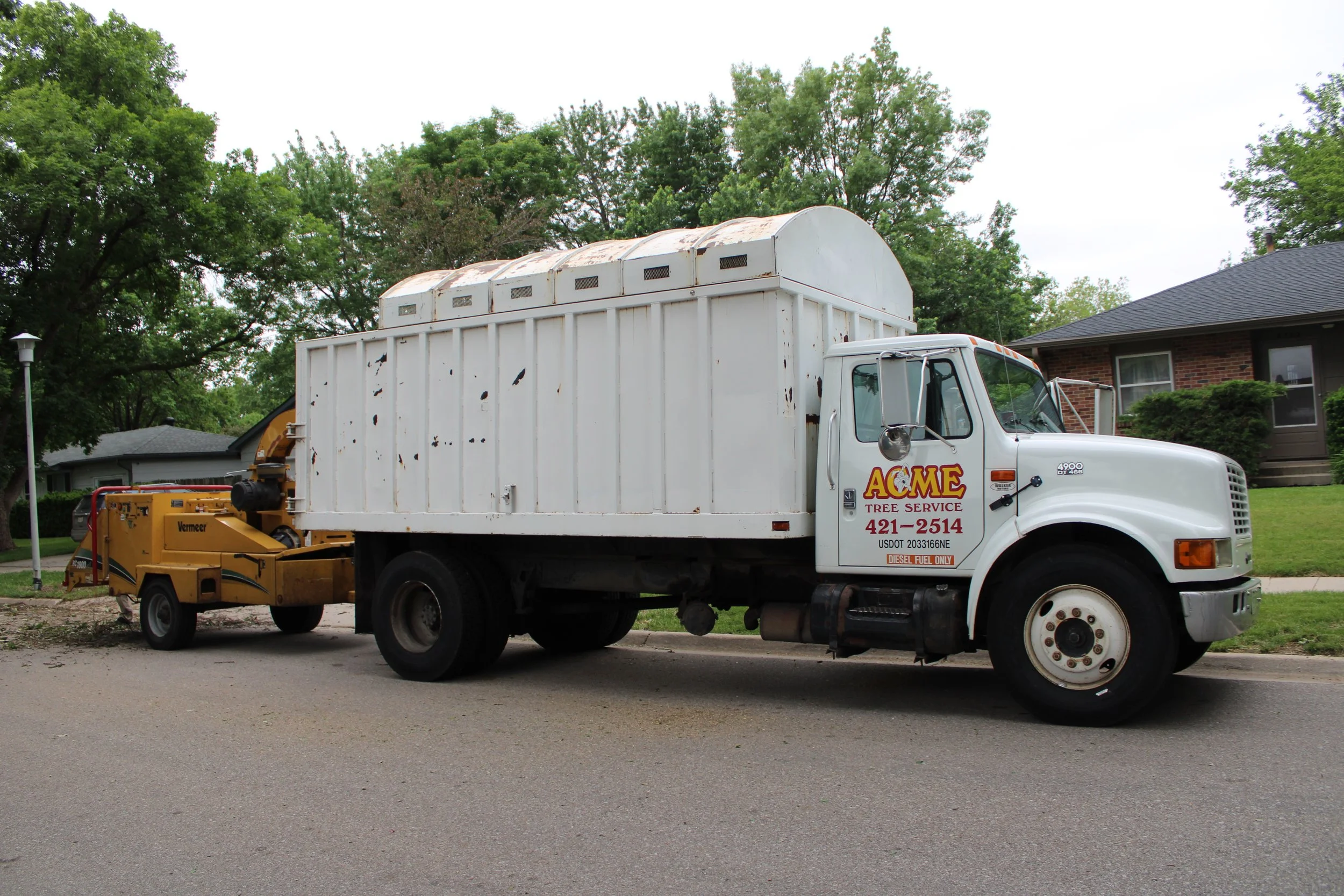 Acme Tree Services work site