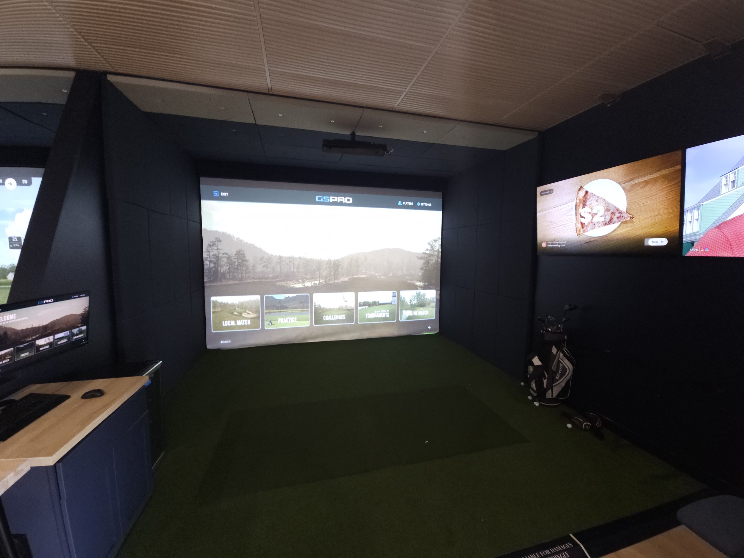 KC Golf Simulator Bay 1