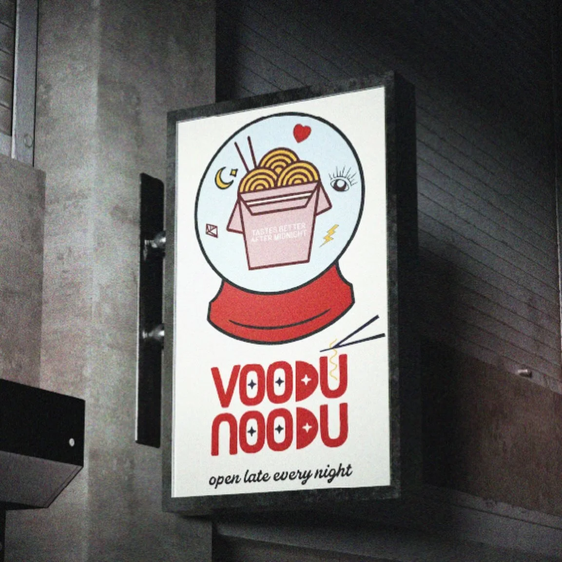 Grain, grit, glow.
Voodu Noodu is all texture, shadow, and color that insists on being seen. 🍜💥🔮

#briefmode #bmvoodunoodu #ghostdogcreativestudio #designbrief #ramen