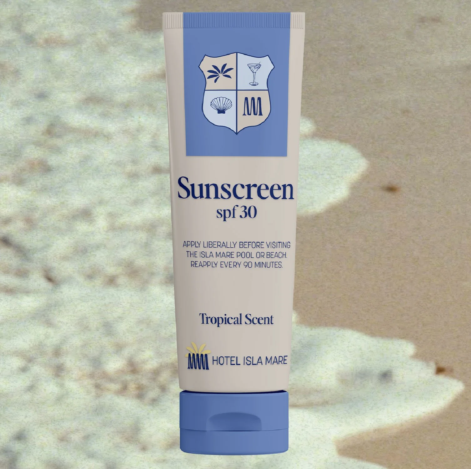Isla mare sunscreen mockup