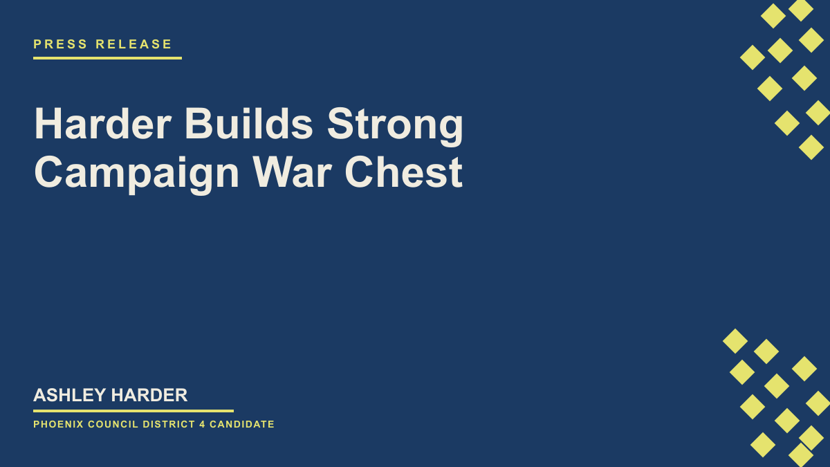 Harder Builds Strong Campaign War Chest