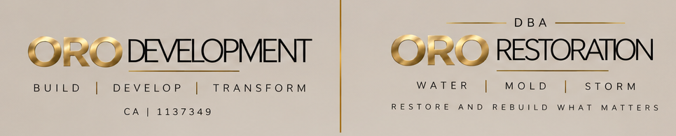 ORO Development and ORO Restoration logo