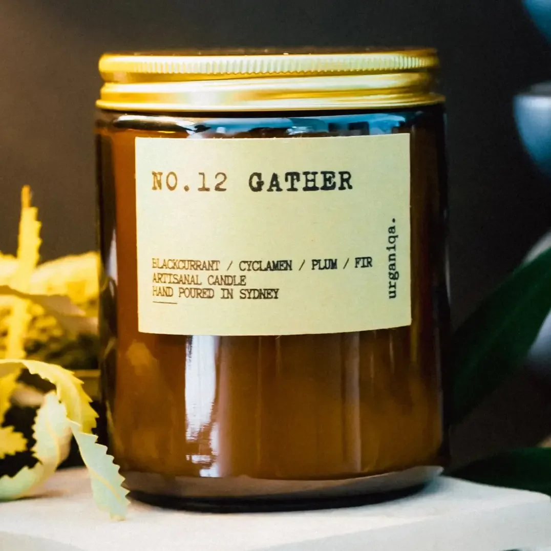 Gather Soy Candle | Blackcurrent, Cyclamen, Plum, Fir.