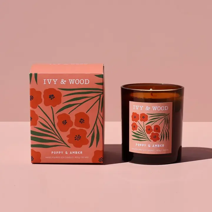 Poppy & Amber Soy Candle