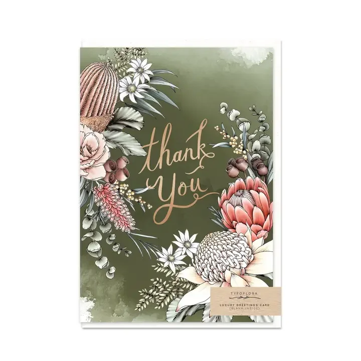 Waratah Thank You Card.webp