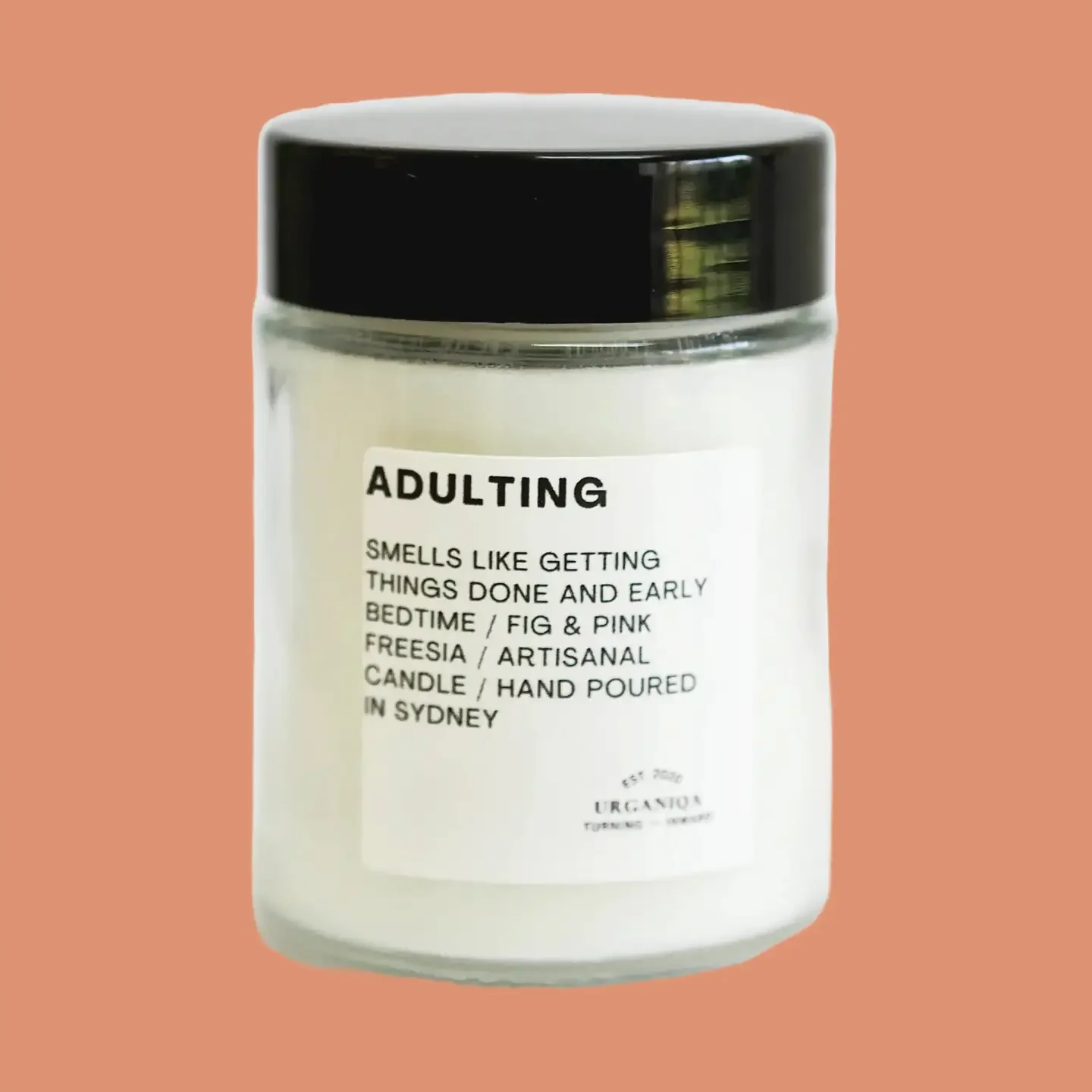 Adulting Soy Candle | Fig & Pink Freesia.